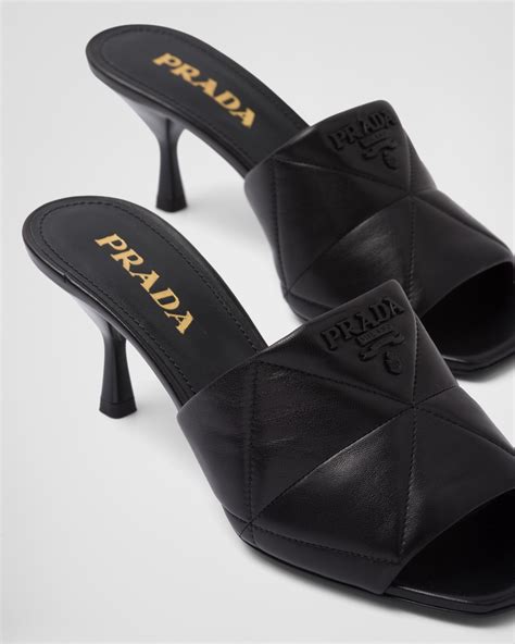 prada napa heel|prada leather sandals.